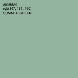 #93B5A0 - Summer Green Color Image
